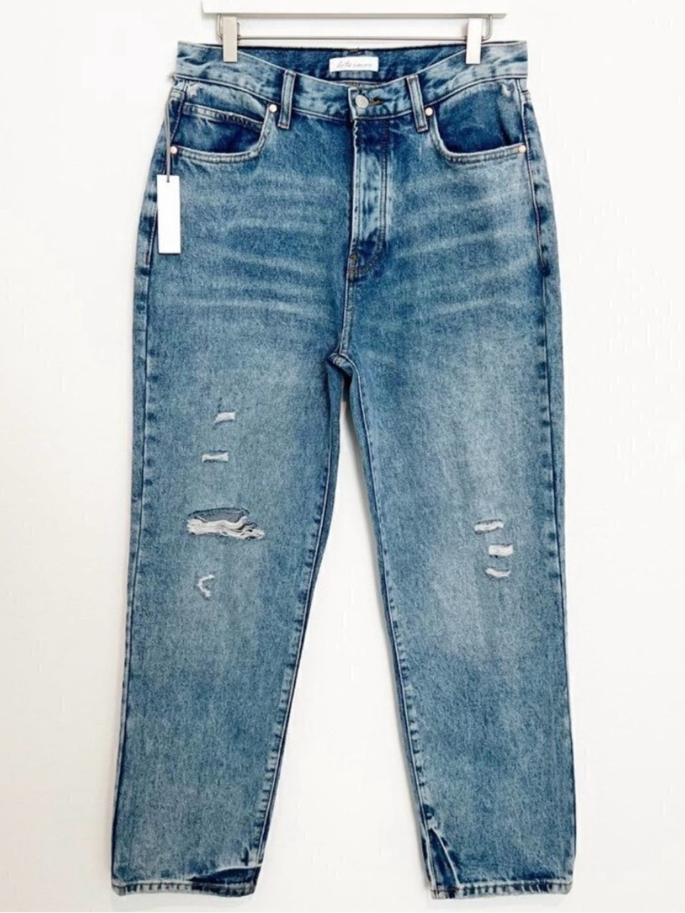 Betro Simone Jeans Size 29 Blue High Rise Straight Leg Button‎ Fly Retro Indie